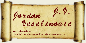 Jordan Veselinović vizit kartica